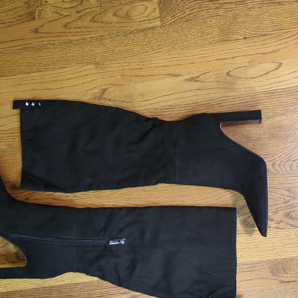 JLO Jennifer Lopez Krim Boot Women's Size 9.5 Black High Heeled Boot - Picture 4 of 16